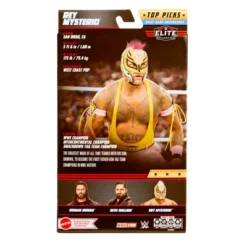 WWE Elite Top Picks 2023 Yellow & Pink Rey Mysterio Action Figure