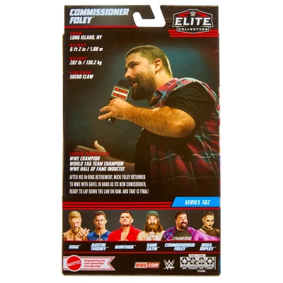 WWE Elite 102 Commissioner Mick Foley Action Figure 3 WWE Elite 102 Commissioner Mick Foley Action Figure