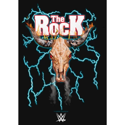 Girl's WWE The Rock Electric Bull Logo T-Shirt 3 Girl's WWE The Rock Electric Bull Logo T-Shirt