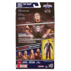 WWE Elite WrestleMania 38 Bret Hart Action Figure