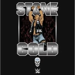Girl's WWE Stone Cold Steve Austin Silver Logo T-Shirt